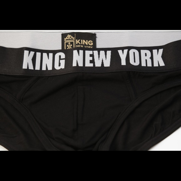 KING NEW YORK , Brief , bamboo fabric underwear.(BLACK) - Picture 4 of 15